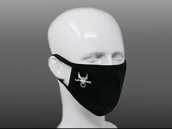 Black face mask with Unimog logo